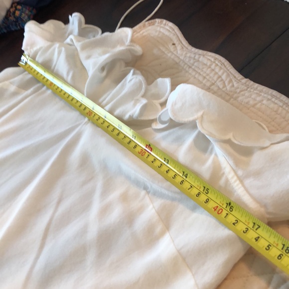 Zimmermann Silk Embroidered edged Scallop Ruffle V-Neck spaghetti strap camisole - Picture 7 of 9